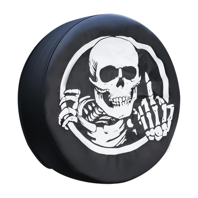 Spare Tire Cover, Skull Waterproof Wheel Covers for Jeep JK Wrangler SUV Truc...