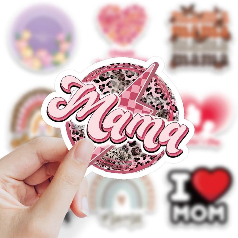 Mother's Day Vinyl Stickers - 50 Waterproof Decals for Various Surfaces gallery