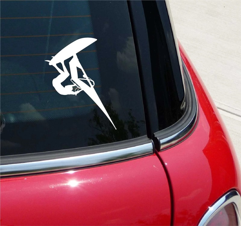 WINDSURFING WIND SURFING GRAPHIC DECAL STICKER ART CAR WALL DECOR