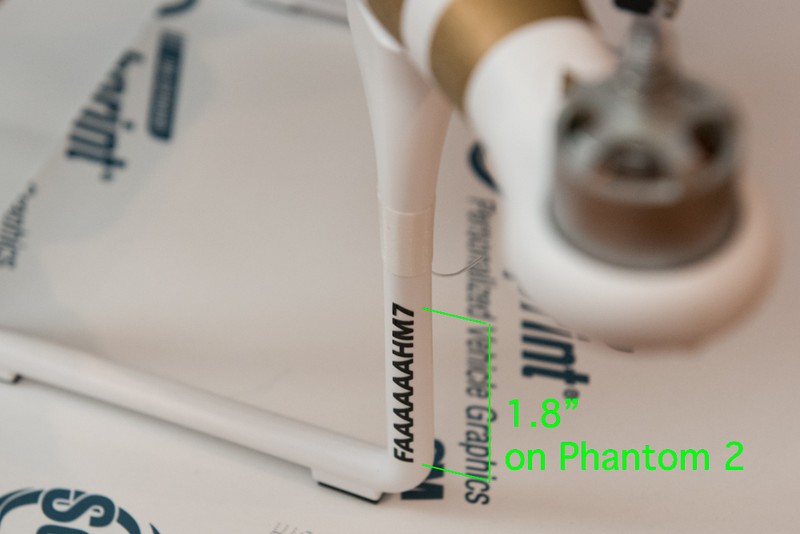 1X Drone Registration Number Decal DJI Phantom Typhoon YUNEEC FAA Compliant UAS gallery