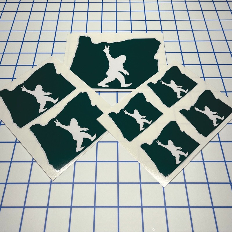Sasquatch aka Bigfoot or Yeti 7-PACK - High Quality Laminated Stickers Oregon gallery