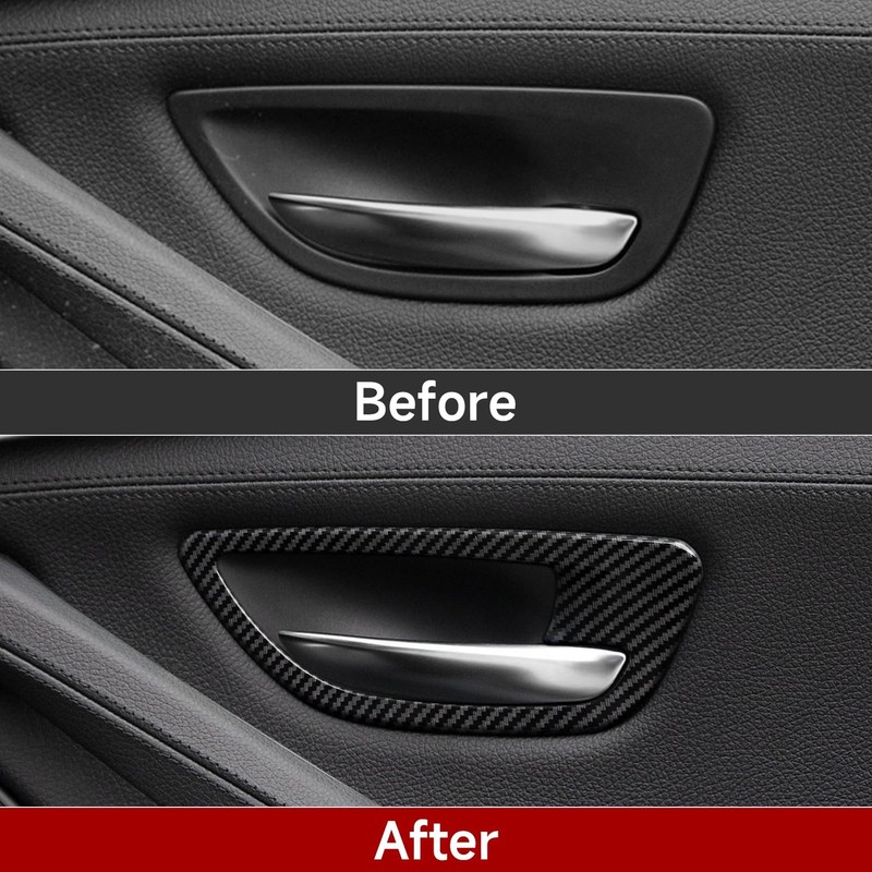 Car Trim Door Bowl Frame Stickers for BMW F10 F11 5 Series Interior Decor gallery