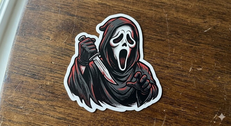 Ghostface Sticker Decal Phone Laptop