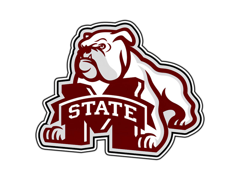 Mississippi State Bulldogs Logo #3 College Sticker Waterproof Vinyl Decal DieCut