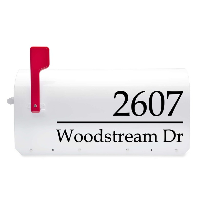 3-pack Mailbox Numbers and Address Vinyl Decals - Street Home - Die Cut BOOKA gallery