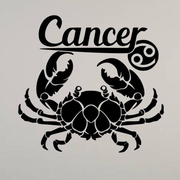 CANCER – ZODIAC SIGN SYMBOL – 22″ WALL VINYL DECAL STICKER – COLOR CHOICE
