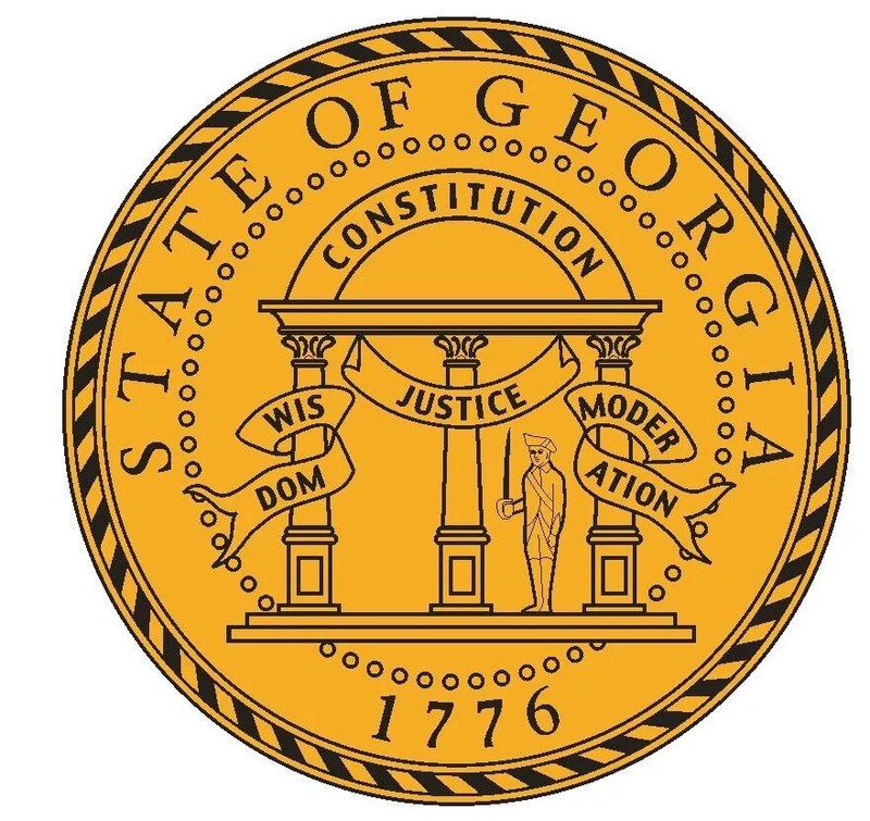 Georgia State Seal Sticker Decal R529