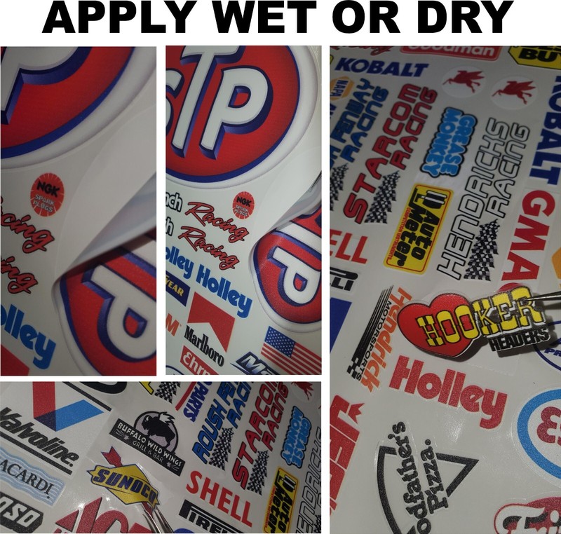 Clear Matte Vinyl Sticker Sheet 106-R/C MODEL Decal fits 1/24-1/16 Scale DIE CUT gallery