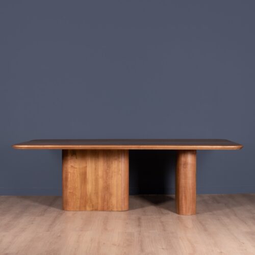 Mesa de comedor Rupanco 0A Natural Tinte Oscuro