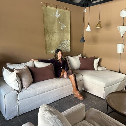 Sofa Seccional Elba Derecho Beige