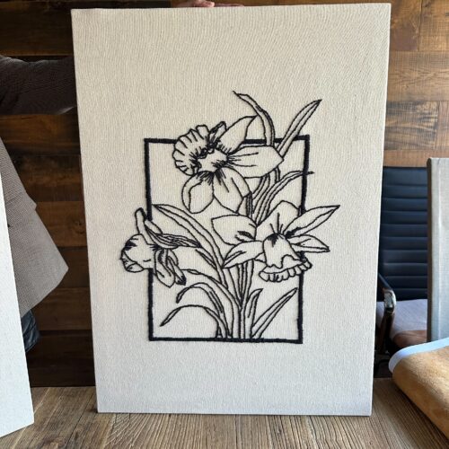 Encadrement de Fleurs I
