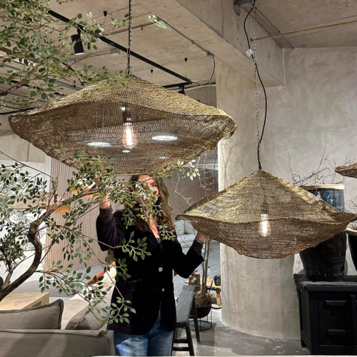 Lámpara Platillo Bronce 90