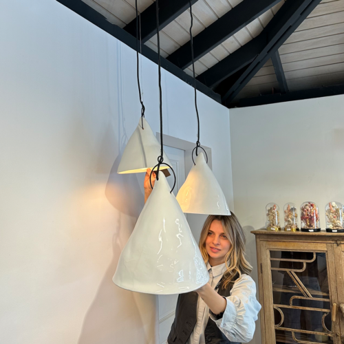 Lampara ruca cielo blanca