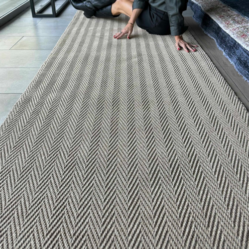 Alfombra Pasillo Lavable Espiga Arena