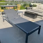 Reposera Aluminio Gris