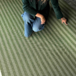 Alfombra Lavable Líneas Oliva - Imagen 2