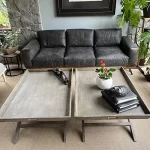 Mesa Ivy redonda Terrazzo Negra