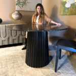Mesa Comedor Lyra Mármol Negro