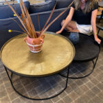 Mesa de Centro Duncan Duo Brass