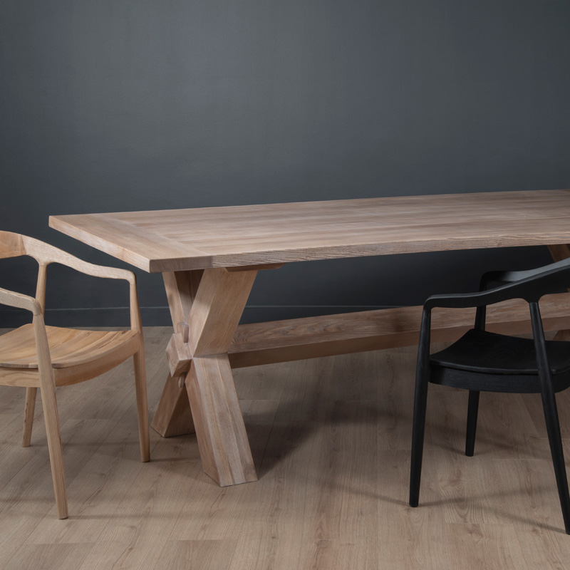 1-PM13.jpg Mesa Comedor Maullín Albayalde Blanco - Imagen 1