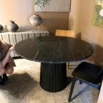 Mesa Comedor Lyra Mármol Negro - Imagen 3