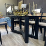 Mesa Comedor Cruz Castaño Negro - Imagen 3