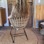 Silla Ratán Fierro Negro - Imagen 3