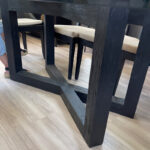 Mesa Comedor Cruz Castaño Negro - Imagen 4