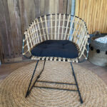 Silla Ratán Fierro Negro - Imagen 6