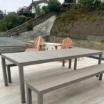 Set de Mesa + Bancas para Comedor Río 210 Aluminio Nardi Italia Tórtora - Imagen 4