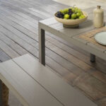 Set de Mesa + Bancas para Comedor Río 210 Aluminio Nardi Italia Tórtora - Imagen 2