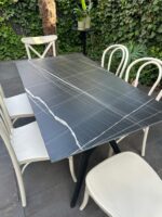 Mesa Comedor Ivy Mármol Negro - Imagen 3