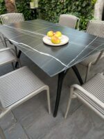 Mesa Comedor Ivy Mármol Negro - Imagen 2