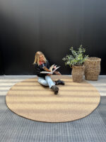Alfombra redonda Lavable Virginia Ocre - Imagen 2