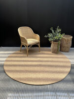 Alfombra redonda Lavable Virginia Ocre - Imagen 5