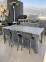 Silla peineta gris