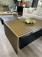 Mesa de Centro Aura Negro y dorado - Imagen 3