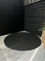 Alfombra redonda Lavable Virginia Black
