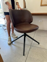 Silla Giratoria Italia Frida Café Oscuro