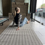 Alfombra Pasillo Lavable Espiga Plata
