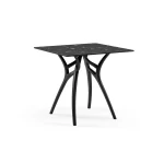 Mesa Ivy cuadrada Terrazo Negra