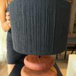Lámpara de Mesa Holz tejido negro - Imagen 2