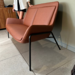 Sofy Sillon Cuero y Metal - Imagen 5