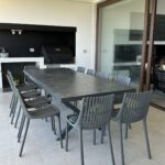 Mesa Comedor Portofino Gris Mediana