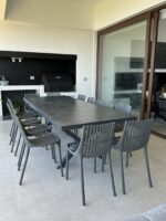 Mesa Comedor Portofino Gris Mediana