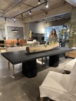 Mesa Comedor Rodillo Color Negro