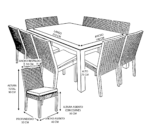 Set Comedor Sorrento - Imagen 6