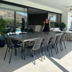 Mesa Comedor Portofino Gris con Taupe Grande - Imagen 2