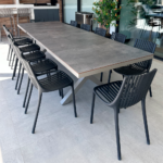 Mesa Comedor Portofino Gris con Taupe Grande