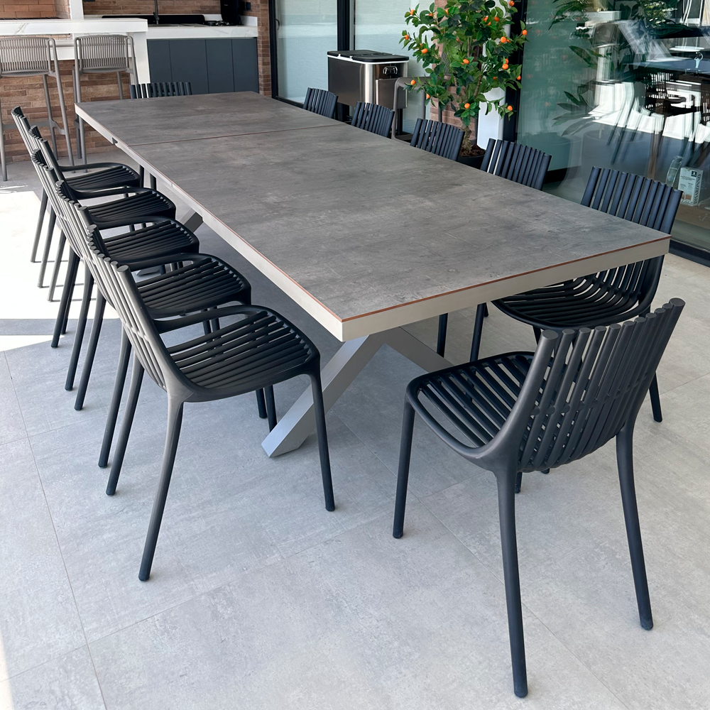mesa-gris-taupe2 Mesa Comedor Portofino Gris con Taupe Grande - Imagen 1